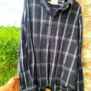 wrangler men’s shirt long sleeve size XL gray